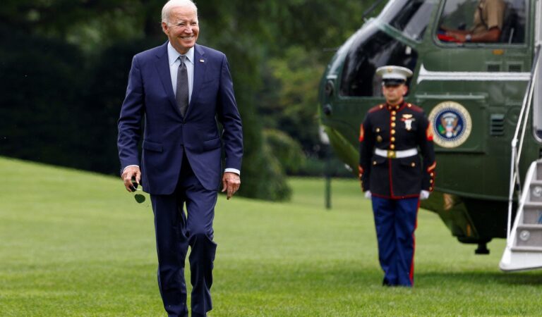 In New York, Biden says he is running for re-election because democracy is at stake